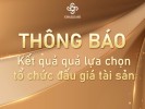 THÔNG BÁO: Kết quả quả lựa chọn tổ chức đấu giá tài sản số 02/TB-KQLCTCĐG ngày 04/12/2024